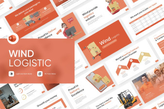 Wind Logistic PowerPoint Template
